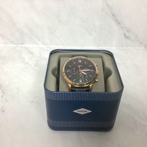 Fossil Men’s Neutra Chronograph Black Leather